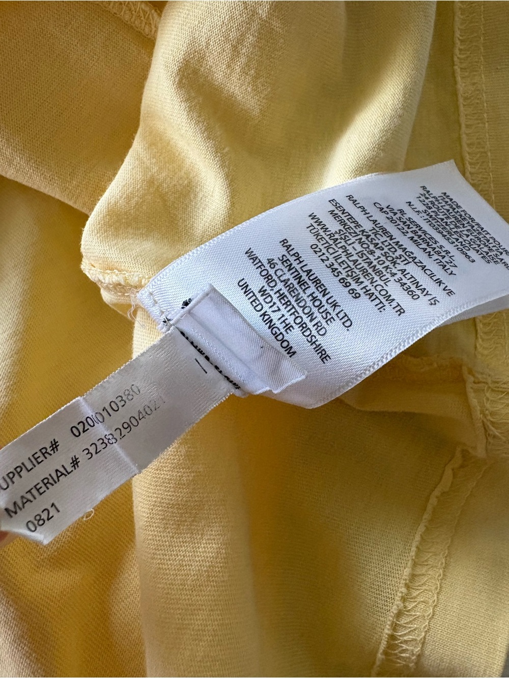 POLO RALPH LAUREN Boys XL 18-20 Yellow Short Sleeve Tshirt - Picture 9 of 11